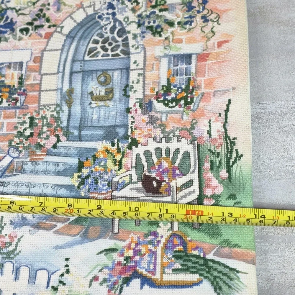 Finished Vtg Needlepoint Tapestry Candamar Design 